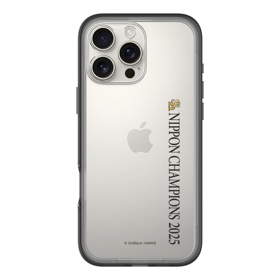 スリムプロテクションプレミアムケース［ 福岡ソフトバンクホークス - NIPPON CHAMPIONS 2025 ロゴ - 縦ロゴ ］