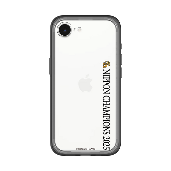 スリムプロテクションプレミアムケース［ 福岡ソフトバンクホークス - NIPPON CHAMPIONS 2025 ロゴ - 縦ロゴ ］