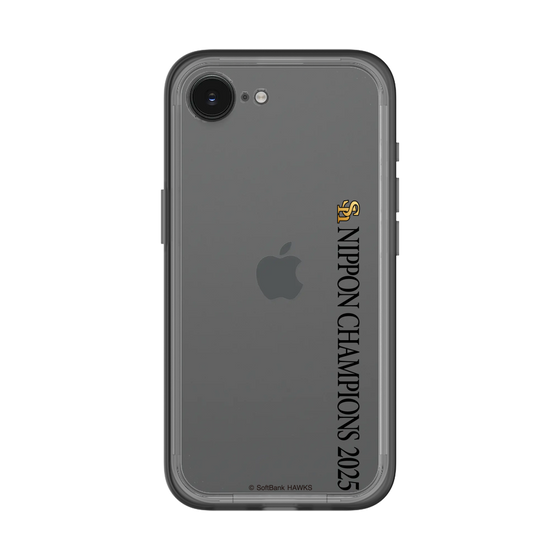 スリムプロテクションプレミアムケース［ 福岡ソフトバンクホークス - NIPPON CHAMPIONS 2025 ロゴ - 縦ロゴ ］