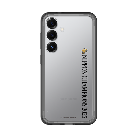 スリムプロテクションプレミアムケース［ 福岡ソフトバンクホークス - NIPPON CHAMPIONS 2025 ロゴ - 縦ロゴ ］