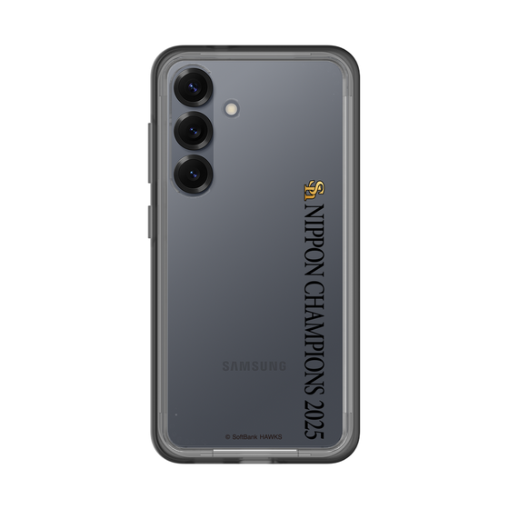 スリムプロテクションプレミアムケース［ 福岡ソフトバンクホークス - NIPPON CHAMPIONS 2025 ロゴ - 縦ロゴ ］