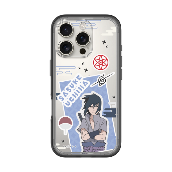 スリムプロテクションプレミアムケース［ NARUTO -ナルト- 疾風伝 - ステッカー - うちはサスケ ］