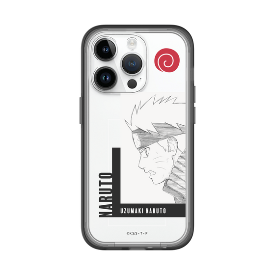 スリムプロテクションプレミアムケース［ NARUTO -ナルト- 疾風伝 - うずまきナルト - 線画 ］