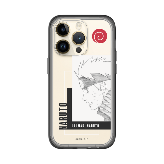 スリムプロテクションプレミアムケース［ NARUTO -ナルト- 疾風伝 - うずまきナルト - 線画 ］
