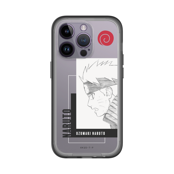 スリムプロテクションプレミアムケース［ NARUTO -ナルト- 疾風伝 - うずまきナルト - 線画 ］