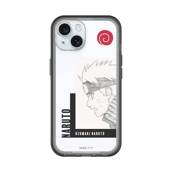 スリムプロテクションプレミアムケース［ NARUTO -ナルト- 疾風伝 - うずまきナルト - 線画 ］
