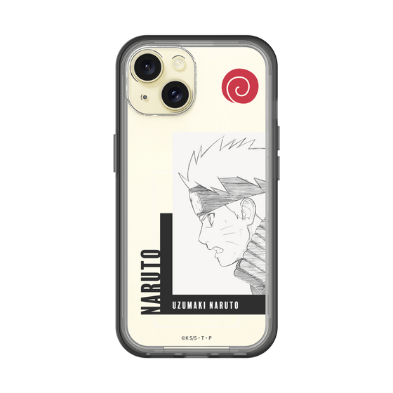 スリムプロテクションプレミアムケース［ NARUTO -ナルト- 疾風伝 - うずまきナルト - 線画 ］