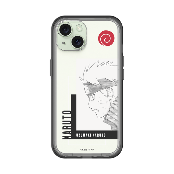 スリムプロテクションプレミアムケース［ NARUTO -ナルト- 疾風伝 - うずまきナルト - 線画 ］