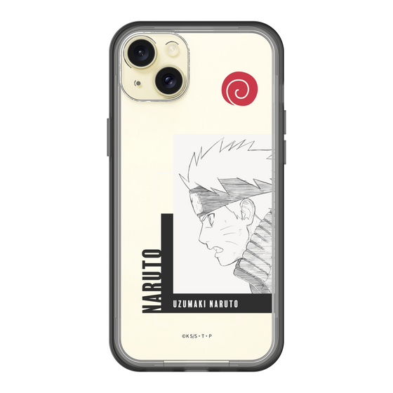 スリムプロテクションプレミアムケース［ NARUTO -ナルト- 疾風伝 - うずまきナルト - 線画 ］