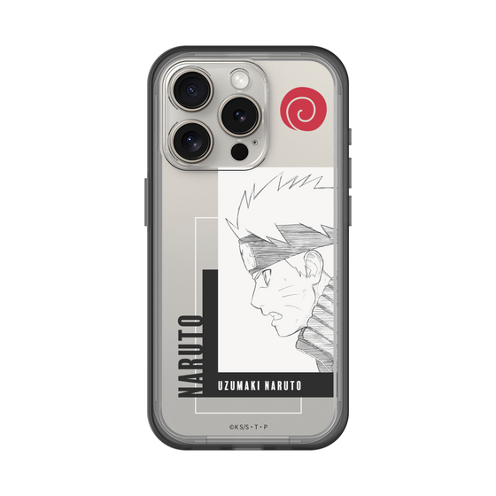 スリムプロテクションプレミアムケース［ NARUTO -ナルト- 疾風伝 - うずまきナルト - 線画 ］