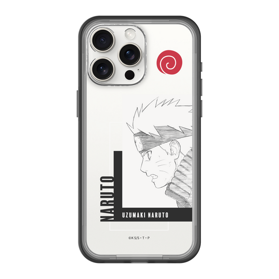 スリムプロテクションプレミアムケース［ NARUTO -ナルト- 疾風伝 - うずまきナルト - 線画 ］