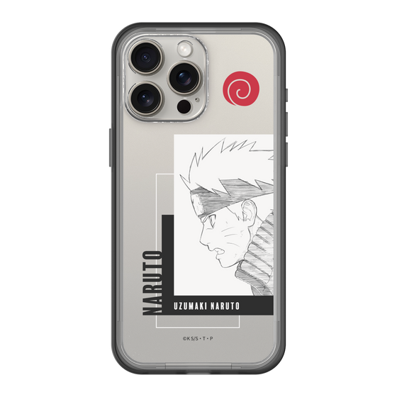 スリムプロテクションプレミアムケース［ NARUTO -ナルト- 疾風伝 - うずまきナルト - 線画 ］