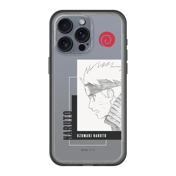 スリムプロテクションプレミアムケース［ NARUTO -ナルト- 疾風伝 - うずまきナルト - 線画 ］