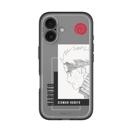 スリムプロテクションプレミアムケース［ NARUTO -ナルト- 疾風伝 - うずまきナルト - 線画 ］