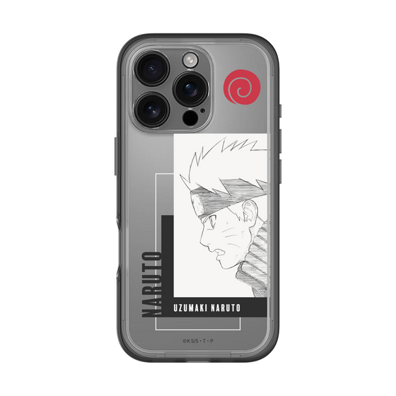 スリムプロテクションプレミアムケース［ NARUTO -ナルト- 疾風伝 - うずまきナルト - 線画 ］