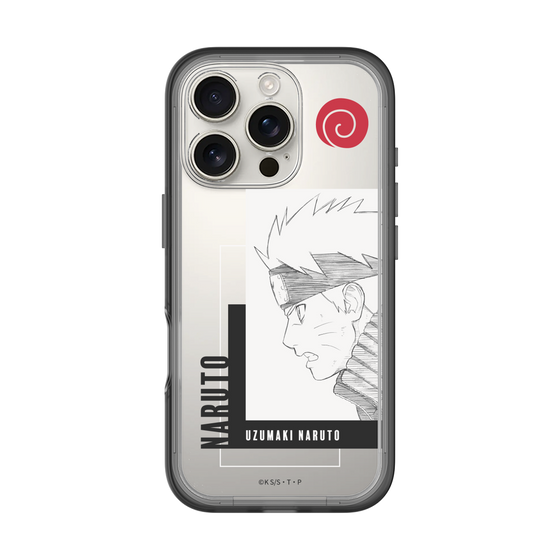 スリムプロテクションプレミアムケース［ NARUTO -ナルト- 疾風伝 - うずまきナルト - 線画 ］