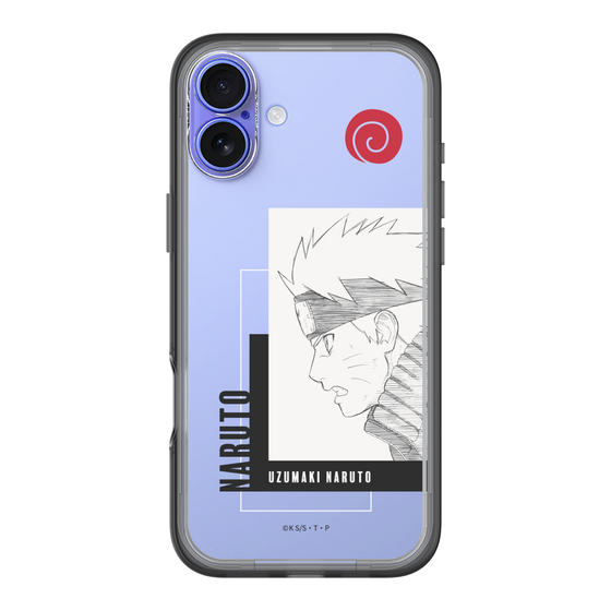 スリムプロテクションプレミアムケース［ NARUTO -ナルト- 疾風伝 - うずまきナルト - 線画 ］