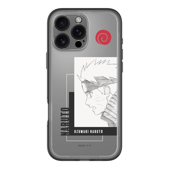 スリムプロテクションプレミアムケース［ NARUTO -ナルト- 疾風伝 - うずまきナルト - 線画 ］