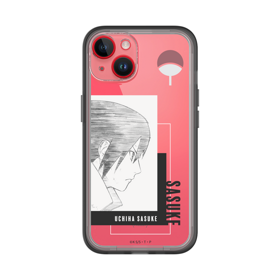 スリムプロテクションプレミアムケース［ NARUTO -ナルト- 疾風伝 - うちはサスケ - 線画 ］