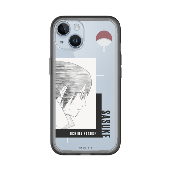 スリムプロテクションプレミアムケース［ NARUTO -ナルト- 疾風伝 - うちはサスケ - 線画 ］