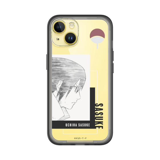 スリムプロテクションプレミアムケース［ NARUTO -ナルト- 疾風伝 - うちはサスケ - 線画 ］