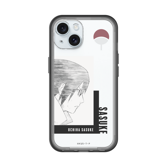 スリムプロテクションプレミアムケース［ NARUTO -ナルト- 疾風伝 - うちはサスケ - 線画 ］