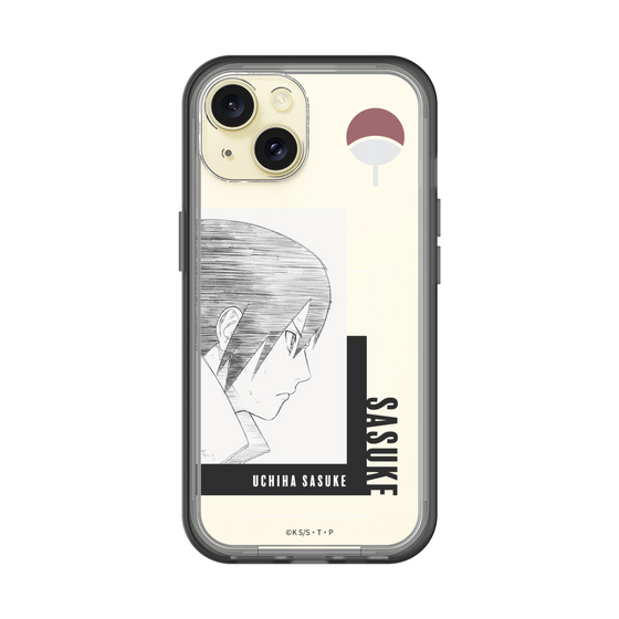 スリムプロテクションプレミアムケース［ NARUTO -ナルト- 疾風伝 - うちはサスケ - 線画 ］