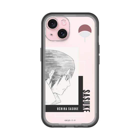 スリムプロテクションプレミアムケース［ NARUTO -ナルト- 疾風伝 - うちはサスケ - 線画 ］
