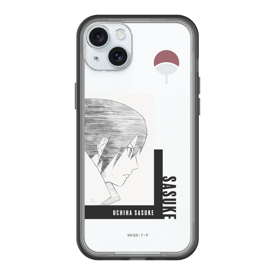スリムプロテクションプレミアムケース［ NARUTO -ナルト- 疾風伝 - うちはサスケ - 線画 ］