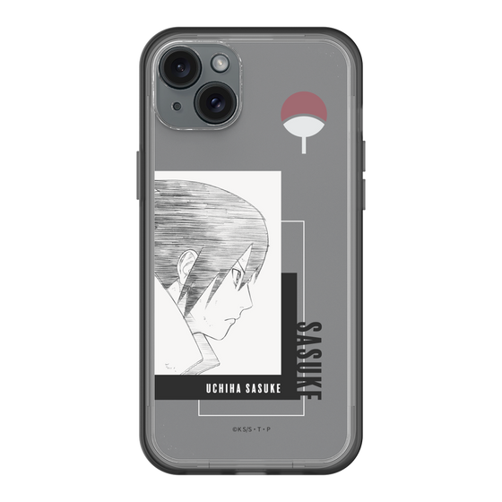 スリムプロテクションプレミアムケース［ NARUTO -ナルト- 疾風伝 - うちはサスケ - 線画 ］