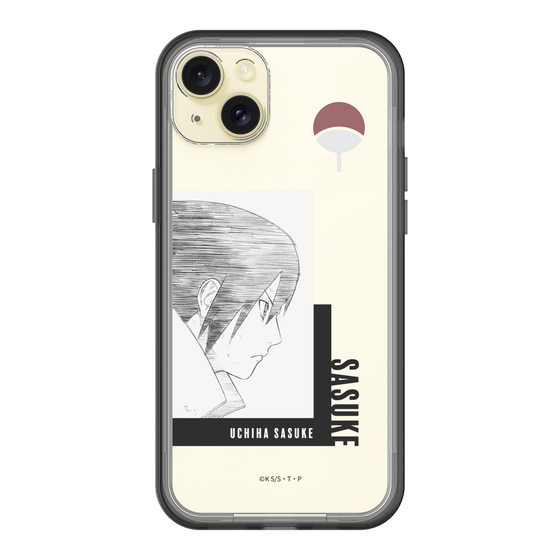 スリムプロテクションプレミアムケース［ NARUTO -ナルト- 疾風伝 - うちはサスケ - 線画 ］