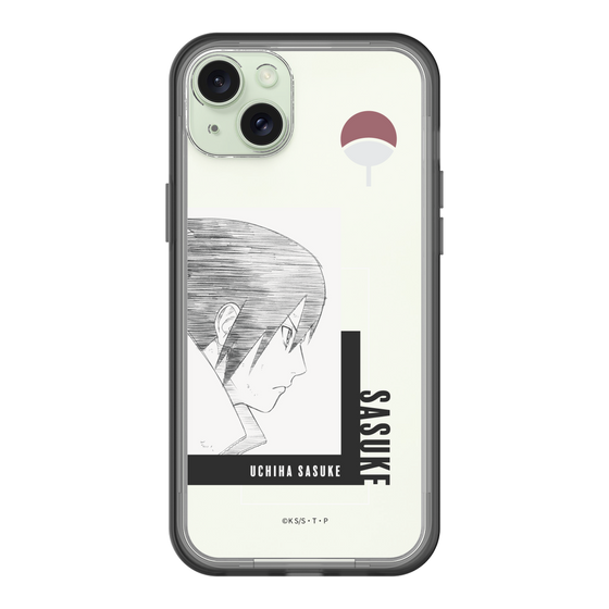 スリムプロテクションプレミアムケース［ NARUTO -ナルト- 疾風伝 - うちはサスケ - 線画 ］