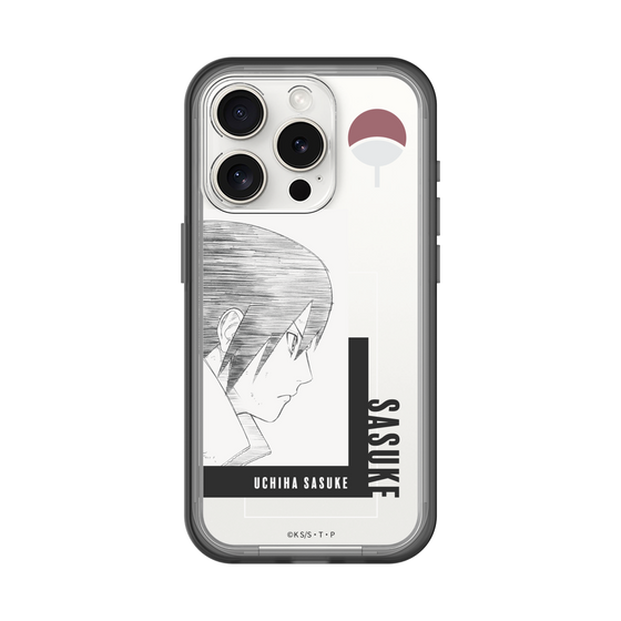 スリムプロテクションプレミアムケース［ NARUTO -ナルト- 疾風伝 - うちはサスケ - 線画 ］