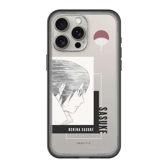 スリムプロテクションプレミアムケース［ NARUTO -ナルト- 疾風伝 - うちはサスケ - 線画 ］