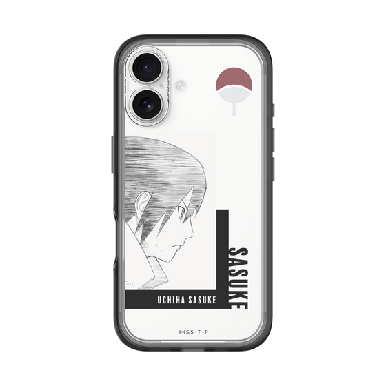 スリムプロテクションプレミアムケース［ NARUTO -ナルト- 疾風伝 - うちはサスケ - 線画 ］