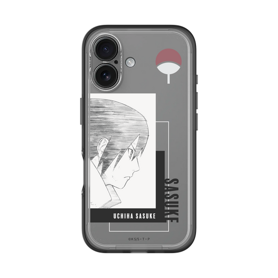 スリムプロテクションプレミアムケース［ NARUTO -ナルト- 疾風伝 - うちはサスケ - 線画 ］