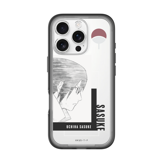 スリムプロテクションプレミアムケース［ NARUTO -ナルト- 疾風伝 - うちはサスケ - 線画 ］