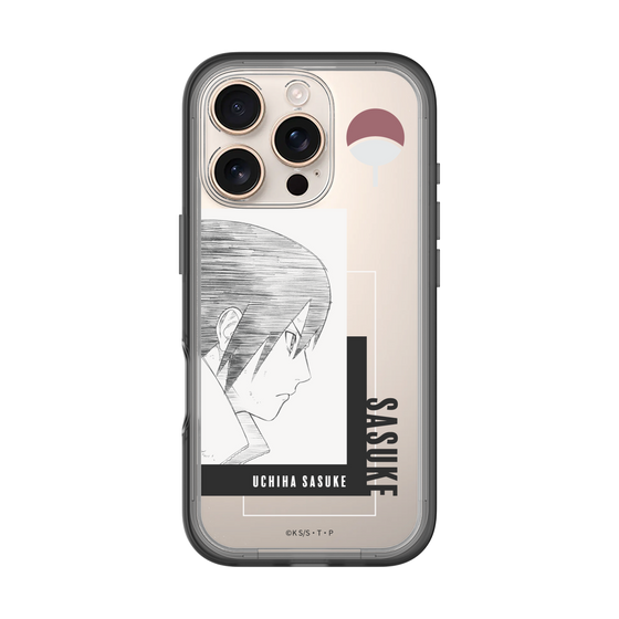 スリムプロテクションプレミアムケース［ NARUTO -ナルト- 疾風伝 - うちはサスケ - 線画 ］