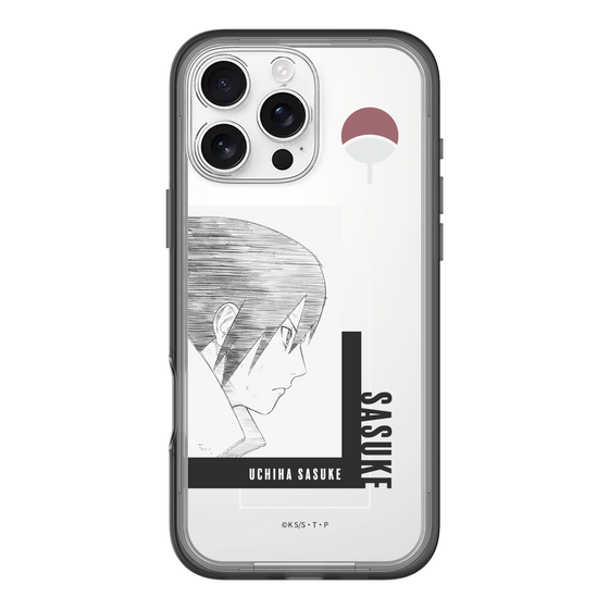 スリムプロテクションプレミアムケース［ NARUTO -ナルト- 疾風伝 - うちはサスケ - 線画 ］
