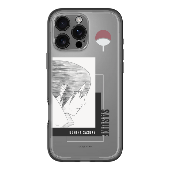 スリムプロテクションプレミアムケース［ NARUTO -ナルト- 疾風伝 - うちはサスケ - 線画 ］