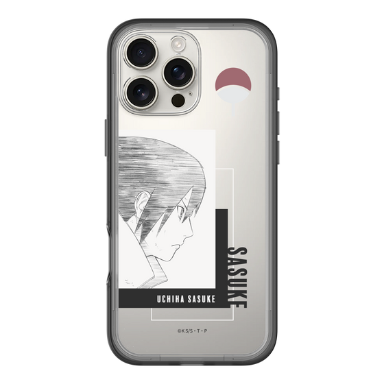 スリムプロテクションプレミアムケース［ NARUTO -ナルト- 疾風伝 - うちはサスケ - 線画 ］