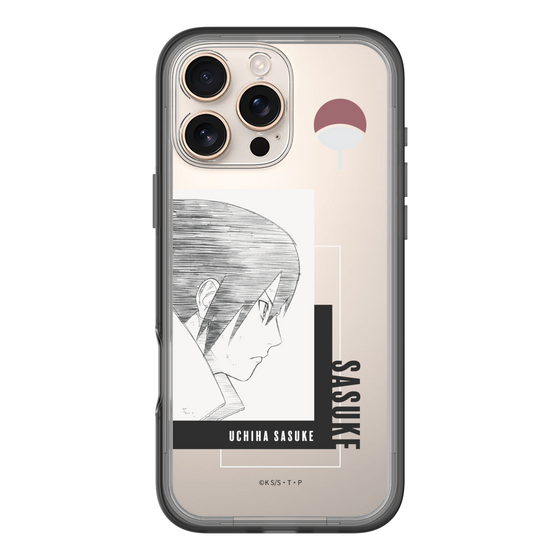 スリムプロテクションプレミアムケース［ NARUTO -ナルト- 疾風伝 - うちはサスケ - 線画 ］