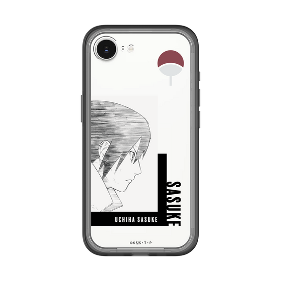 スリムプロテクションプレミアムケース［ NARUTO -ナルト- 疾風伝 - うちはサスケ - 線画 ］