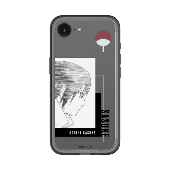 スリムプロテクションプレミアムケース［ NARUTO -ナルト- 疾風伝 - うちはサスケ - 線画 ］