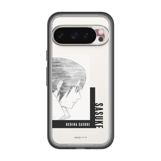スリムプロテクションプレミアムケース［ NARUTO -ナルト- 疾風伝 - うちはサスケ - 線画 ］
