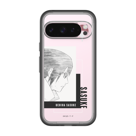 スリムプロテクションプレミアムケース［ NARUTO -ナルト- 疾風伝 - うちはサスケ - 線画 ］