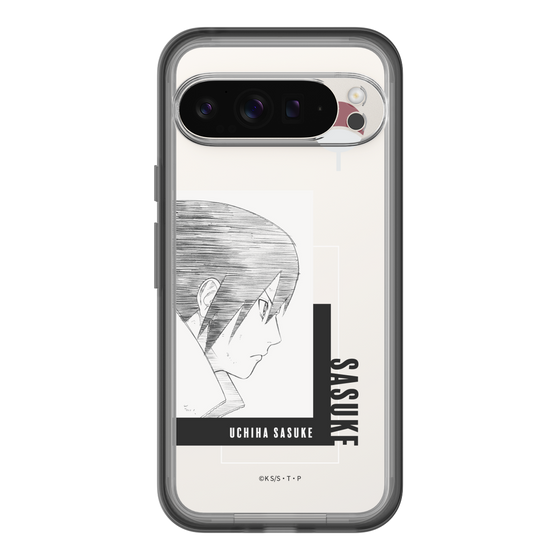 スリムプロテクションプレミアムケース［ NARUTO -ナルト- 疾風伝 - うちはサスケ - 線画 ］