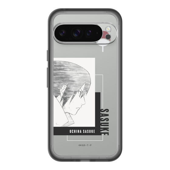 スリムプロテクションプレミアムケース［ NARUTO -ナルト- 疾風伝 - うちはサスケ - 線画 ］