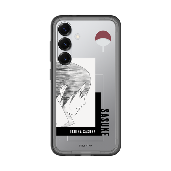 スリムプロテクションプレミアムケース［ NARUTO -ナルト- 疾風伝 - うちはサスケ - 線画 ］