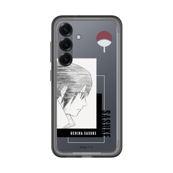 スリムプロテクションプレミアムケース［ NARUTO -ナルト- 疾風伝 - うちはサスケ - 線画 ］